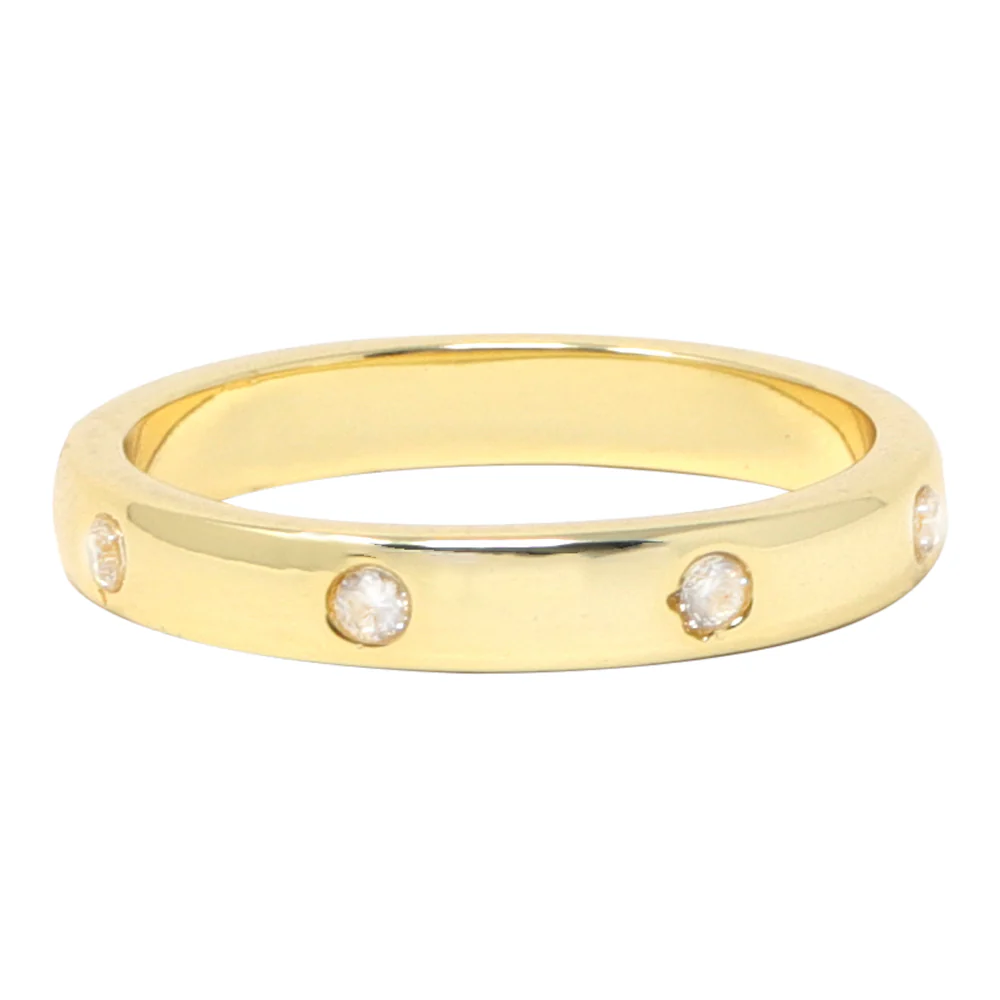 Anillo Dorado con Piedras Brillantes - Image 2