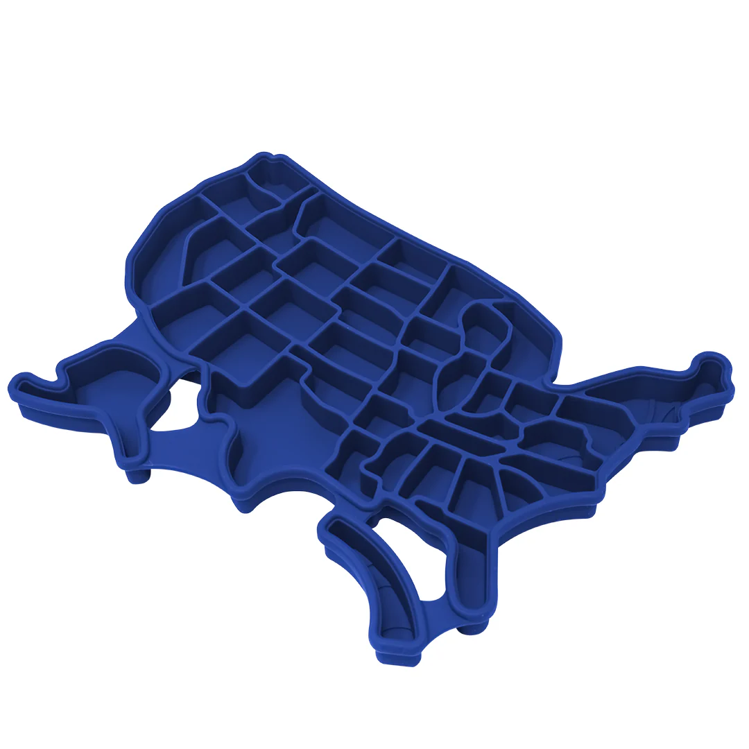 Bandeja de Hielo de Silicona Mapa de Estados Unidos - Color Azul - Image 2