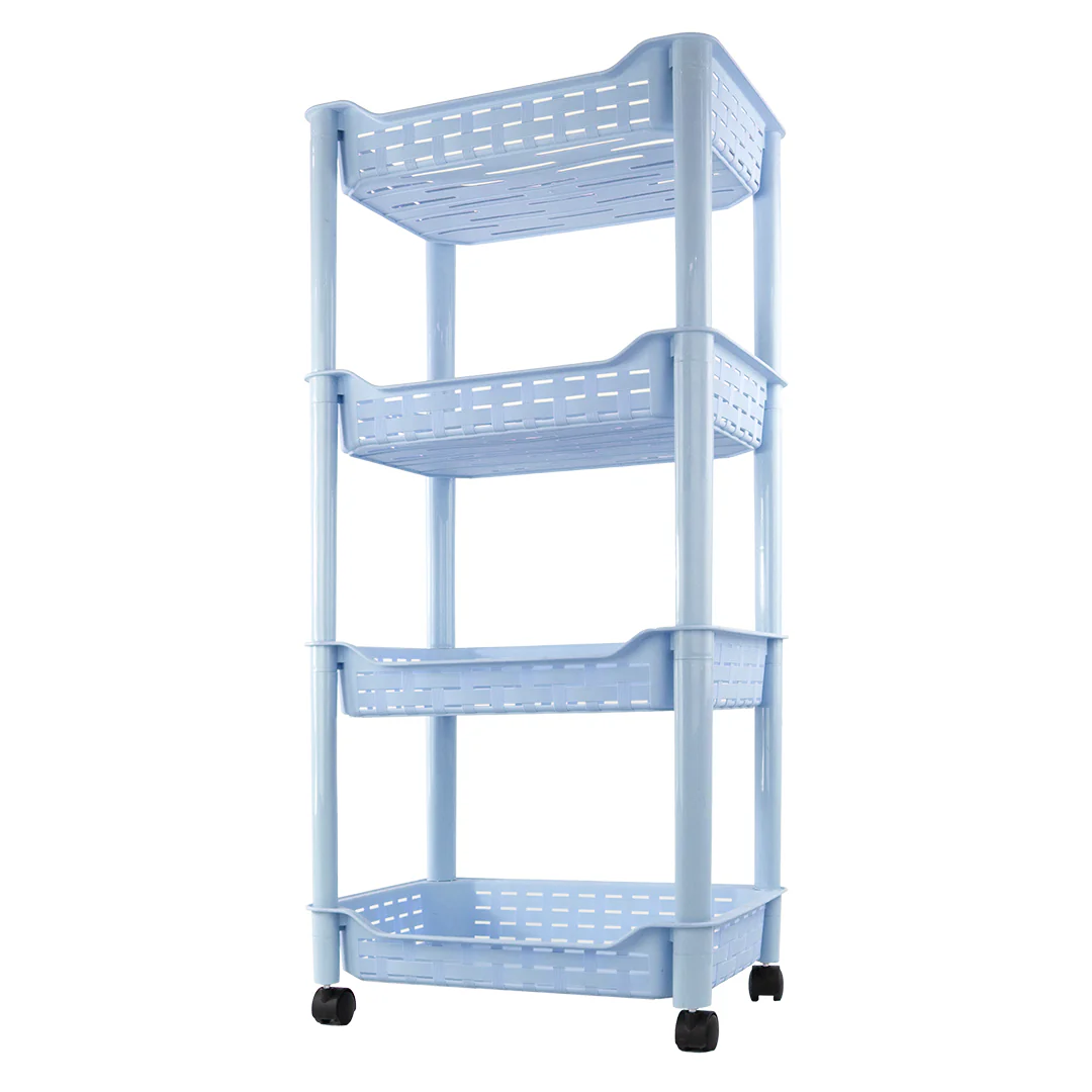 Carrito Organizador de 4 Niveles con Ruedas - Color Azul - Image 2