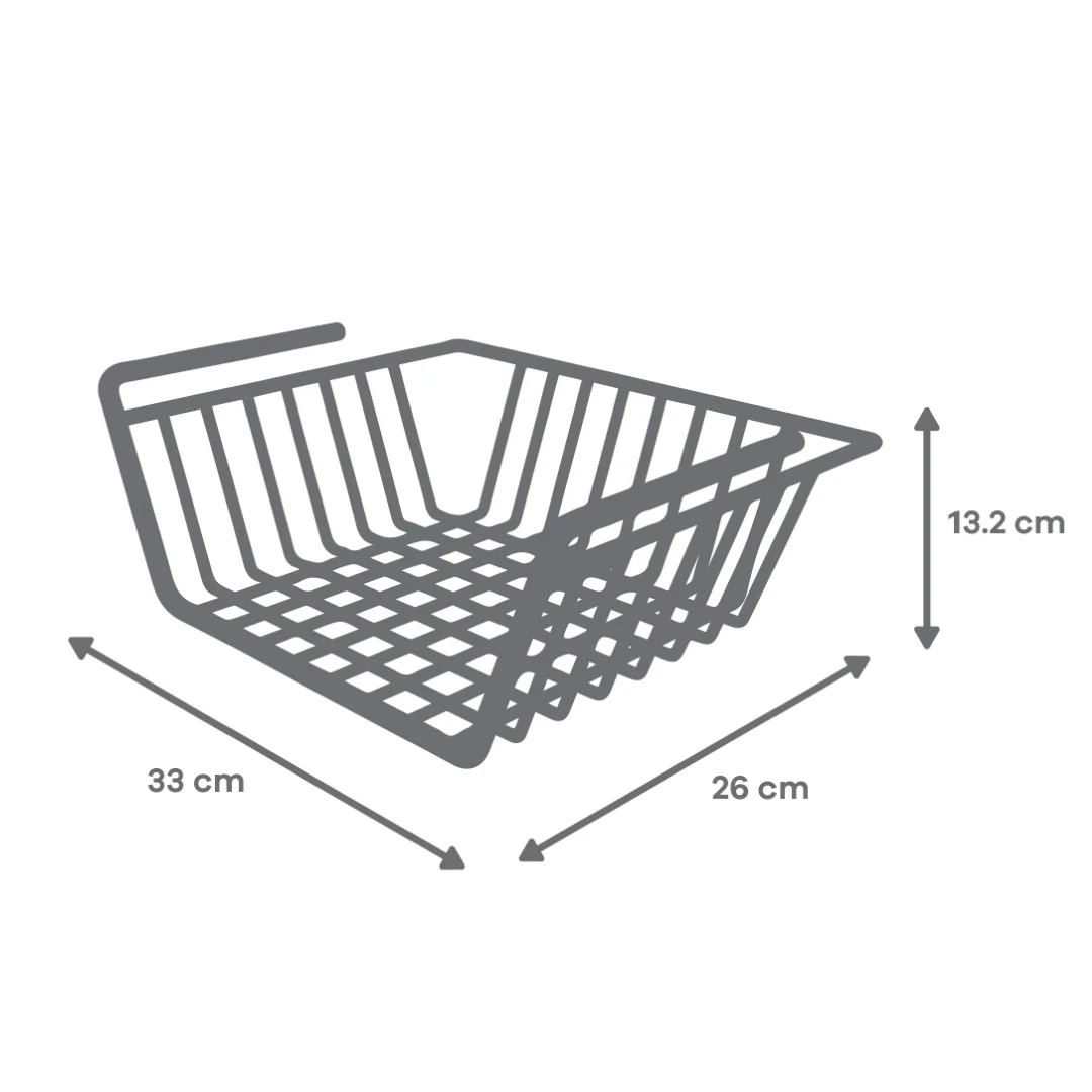 Canasta Organizadora para Alacena o Escritorio - Colgante Negra - Image 2