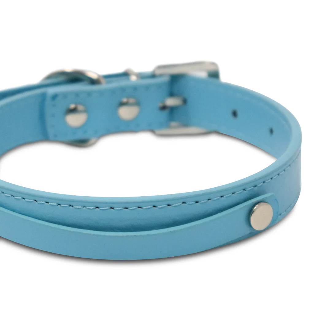 Collar para Mascota Azul Celeste Estoperol - 1.5 cm x 37 cm - Image 2