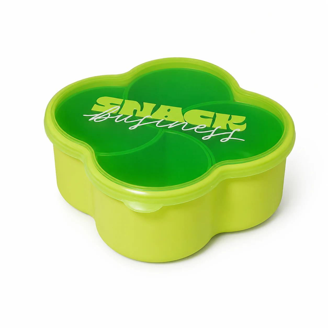 Tupper para Snacks - 4 Divisiones en Forma de Trébol - Image 3
