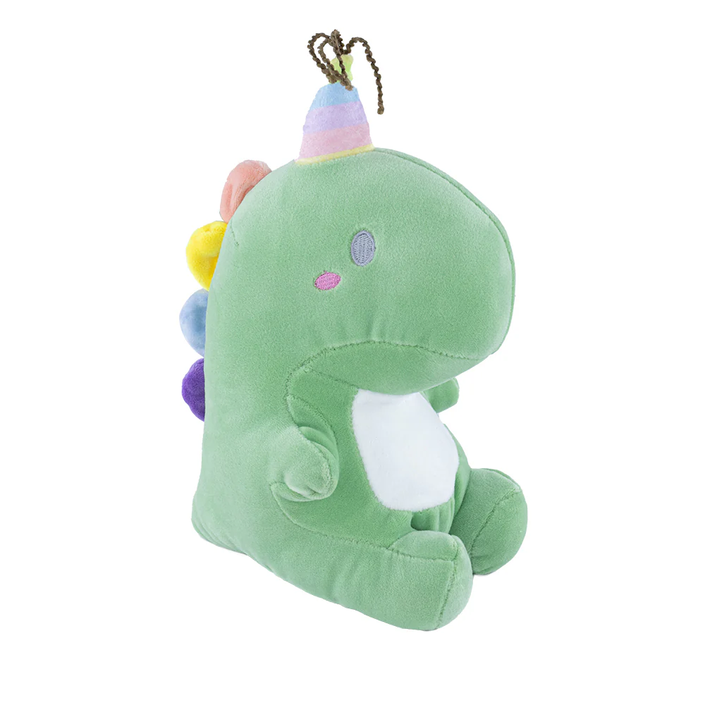 Muñeco de Peluche - Dinosaurio Verde con Gorrito