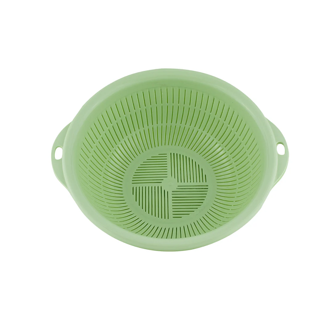 Escurridor de Plástico Redondo Verde - 25 cm