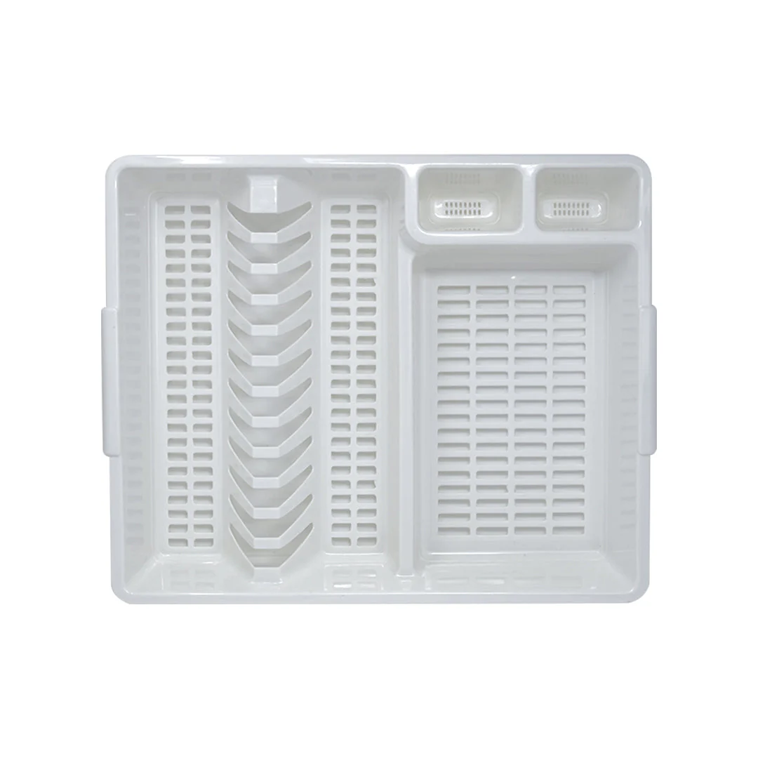 Escurridor de Platos Blanco de Plástico