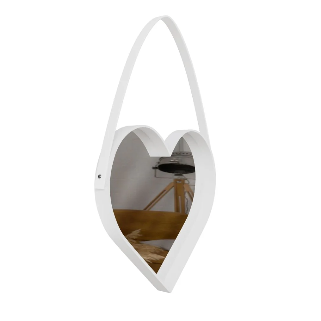Espejo de Pared Decorativo - Corazón Blanco - Image 3