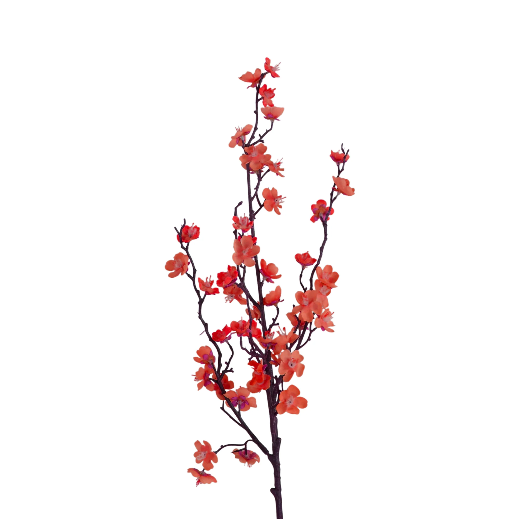 1 Vara de Flor De Ciruelo Color Rojo