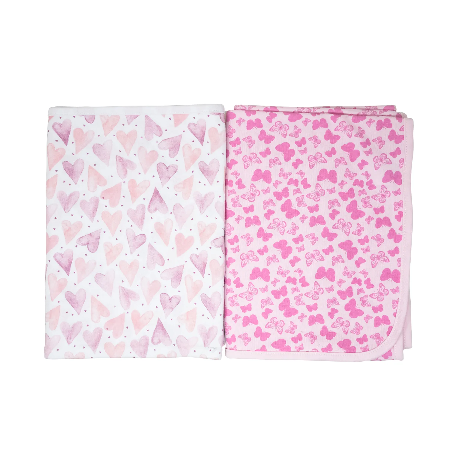 Juego de Frazadas para Bebé Mariposa y Corazón - Color Fucsia - Image 3