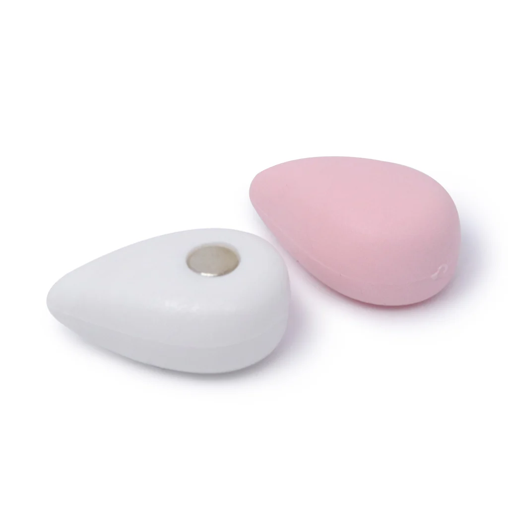 Set de 6 Imanes Figuras de Nube - Rosa con Blanco - Image 4