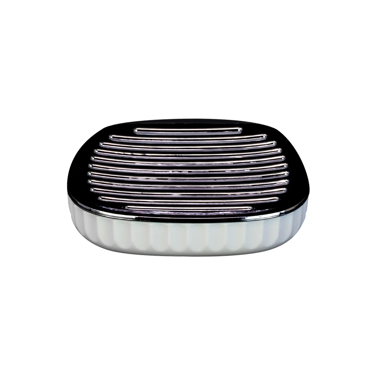 Jabonera Cromada / Blanca – Estilo Moderno y Elegante para tu Baño - Image 4