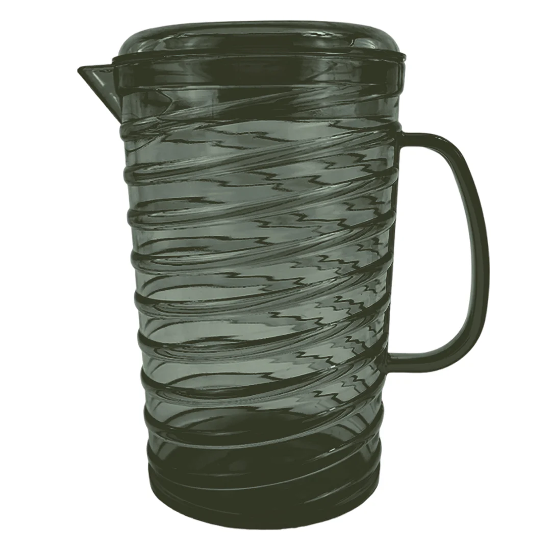 Jarro de Plástico con Tapa Verde - 1.8 Litros