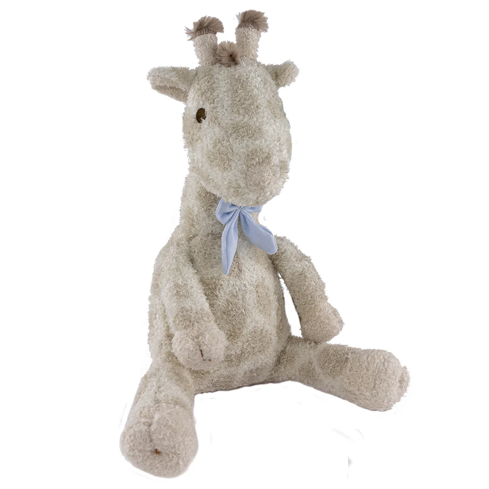 Muñeco de Peluche - Jirafa Gris con Moño Azul - Image 4