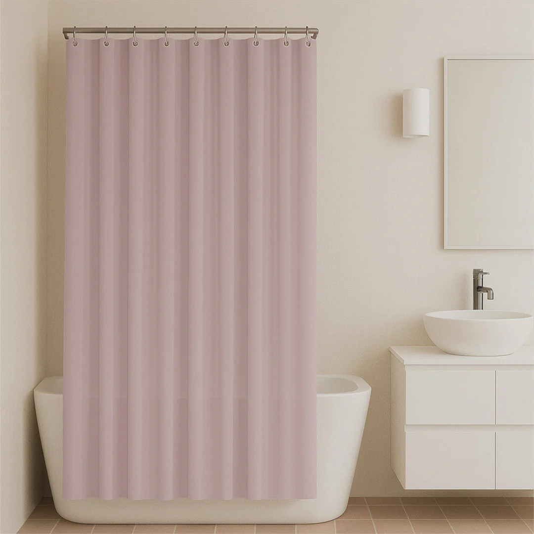 Juego de 2 Cortinas de Baño - Color Rosa y Azul - Image 5