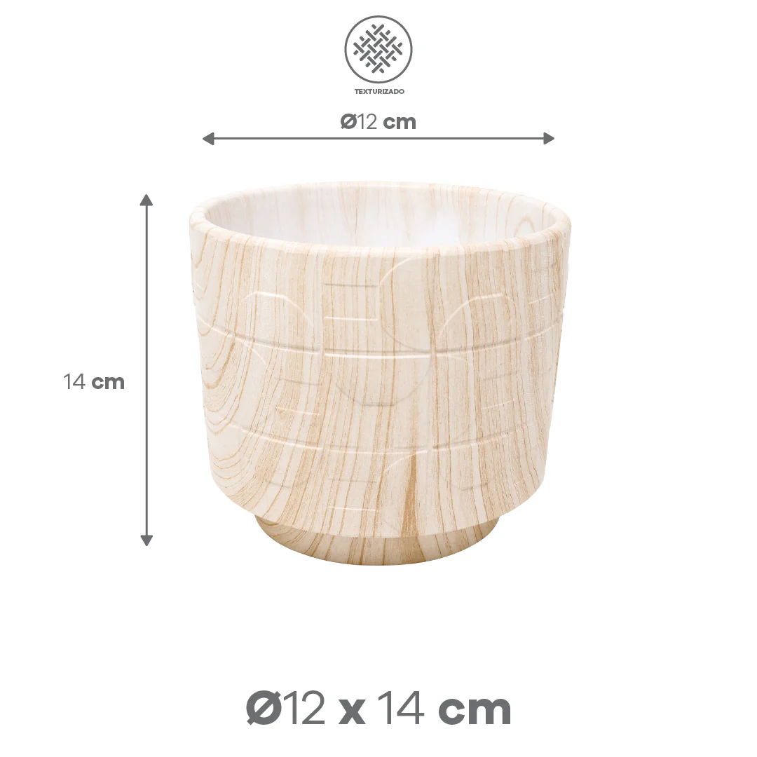 Maceta Terracota Color Madera Claro - Image 3