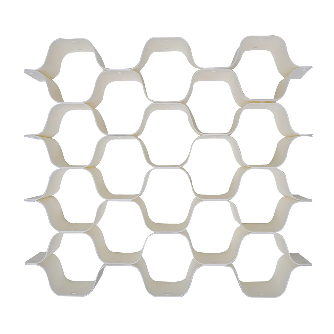 Organizador Plegable de Pared Multiusos Tipo Panal - Blanco