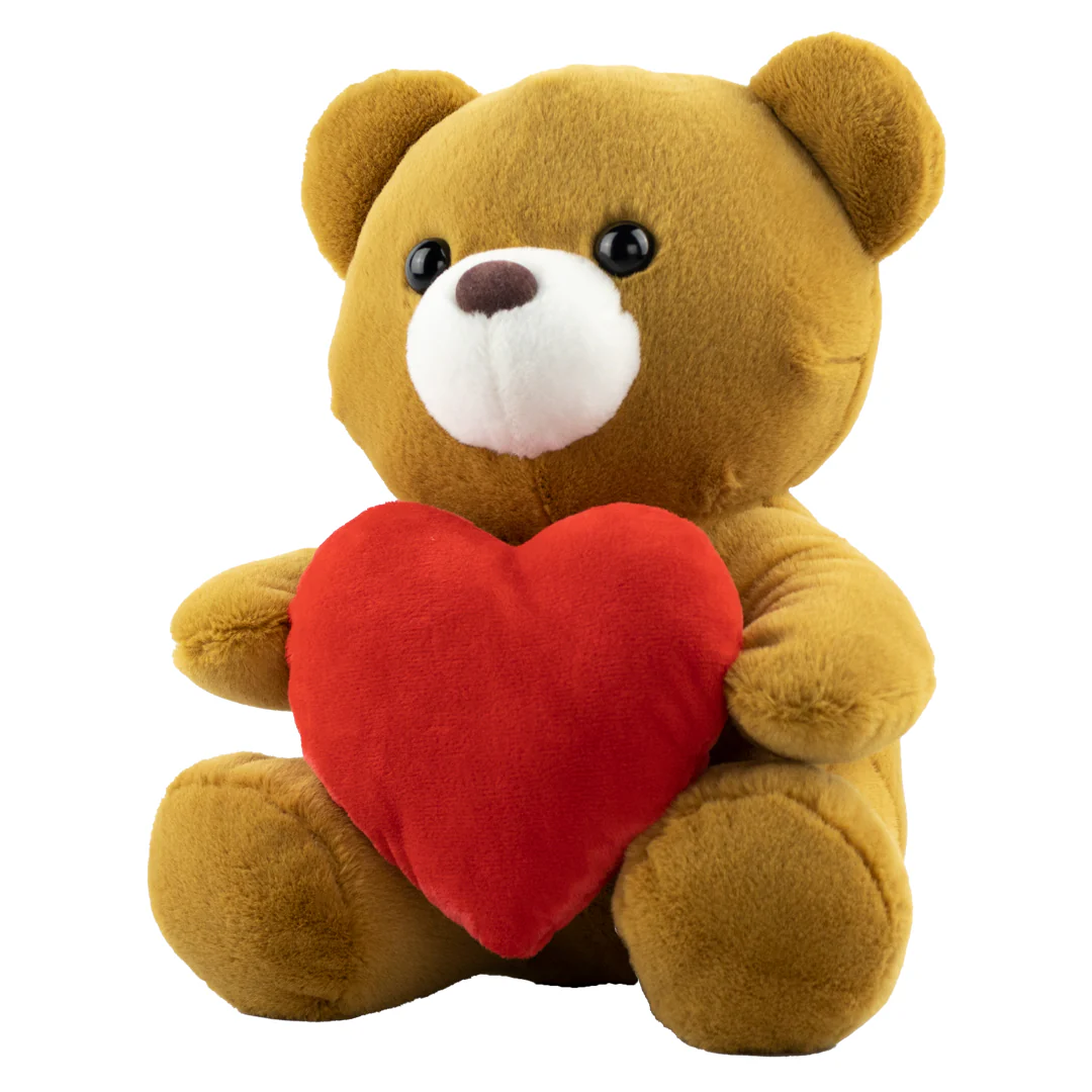 Muñeco de Peluche - Oso Café con Corazón - Image 3