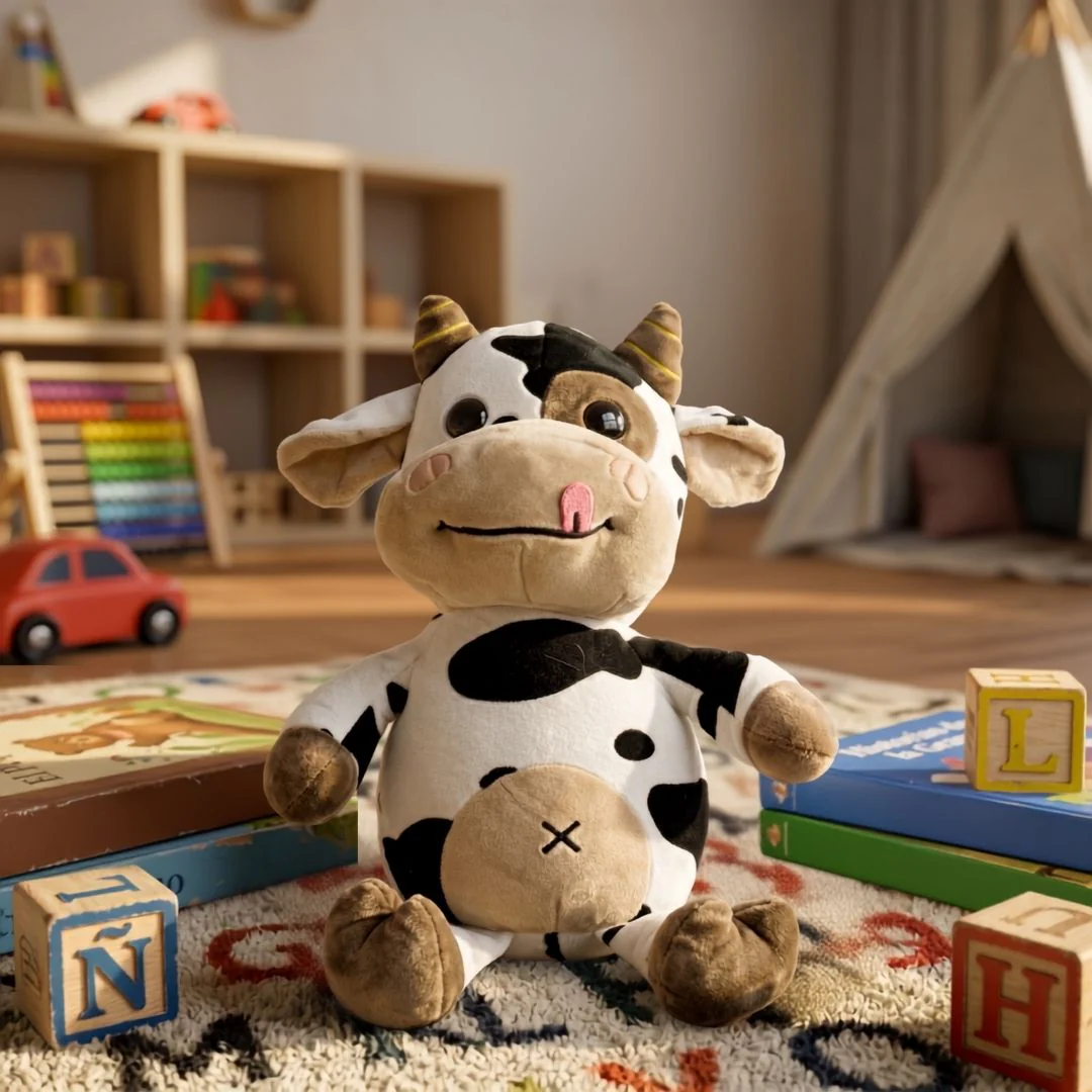 Muñeco Suave de Peluche - Diseño Vaca - Image 2