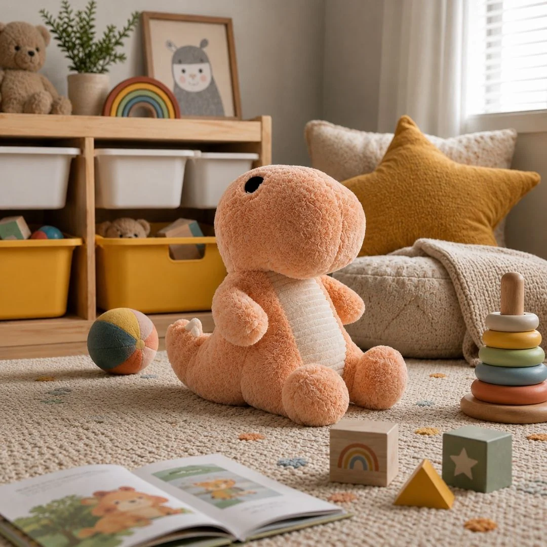 Muñeco de Peluche - Dinosaurio Rosa - Image 2