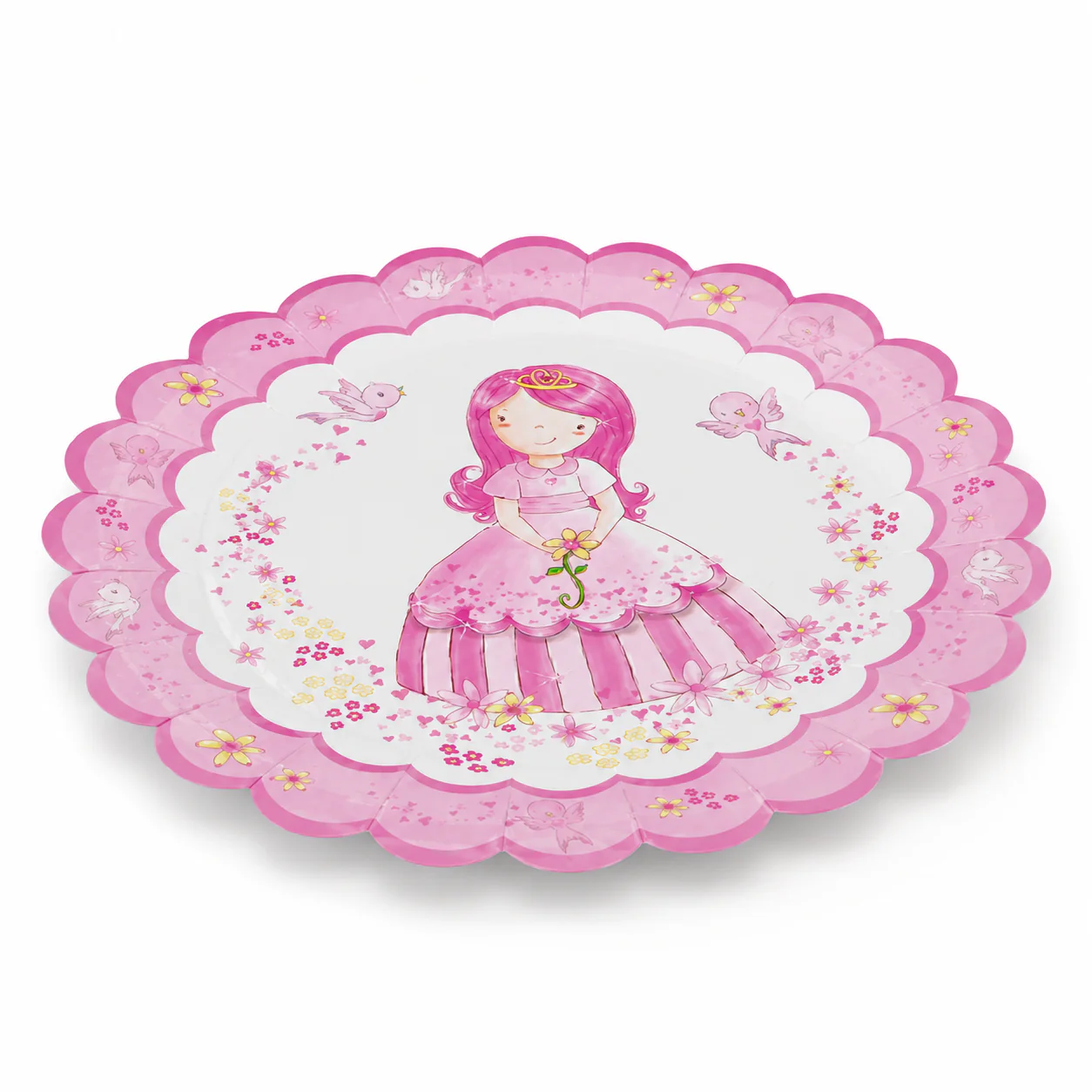 Platos Desechables Diseño Muñeca Princesa - 8 Piezas 9" - Image 3