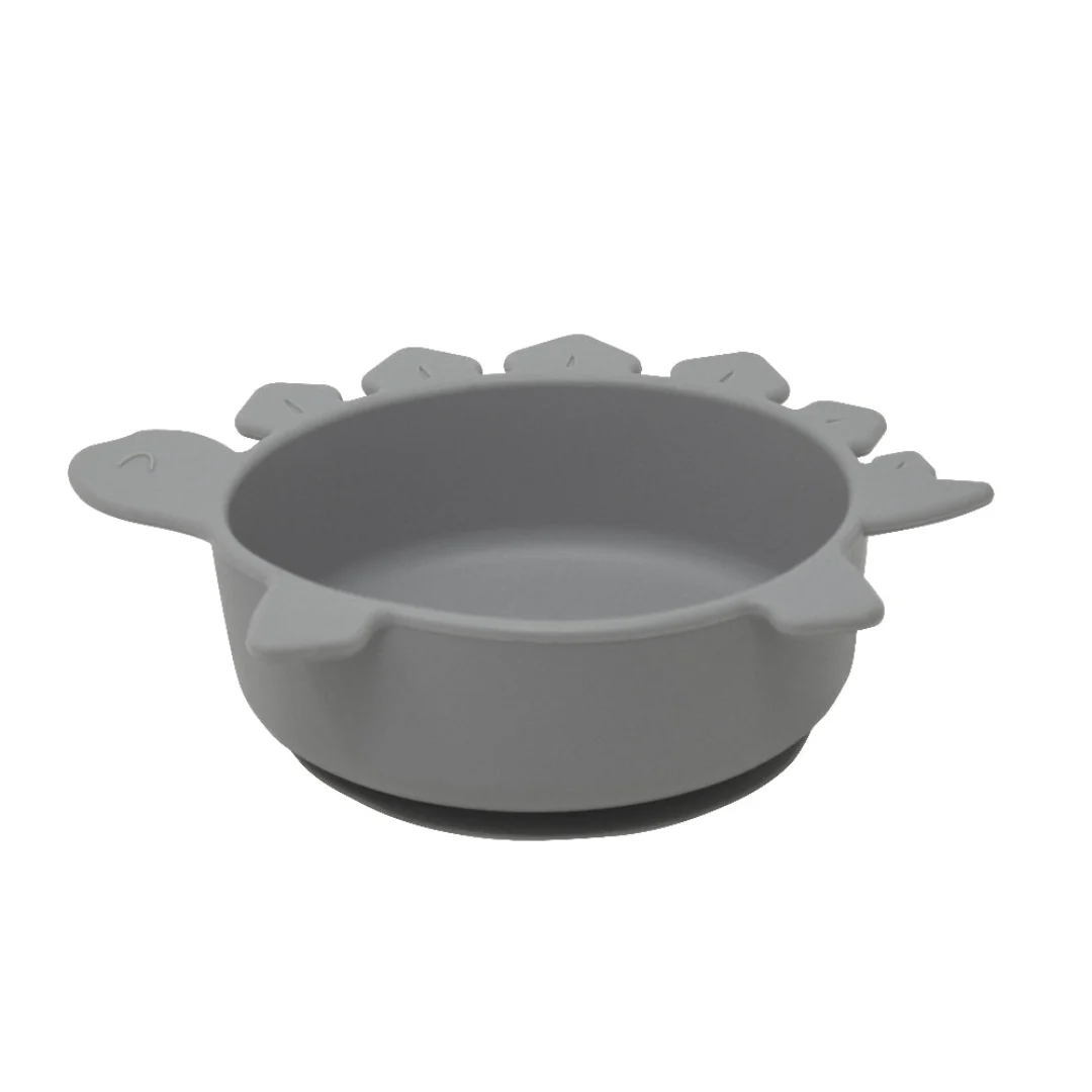Plato de Silicona para Bebé Dinosaurio - Color Gris - Image 2