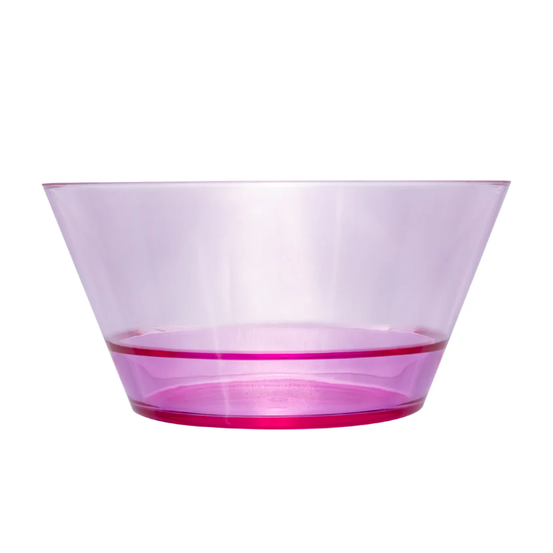 Plato Hondo Transparente Rosa - 22 cm - Image 3
