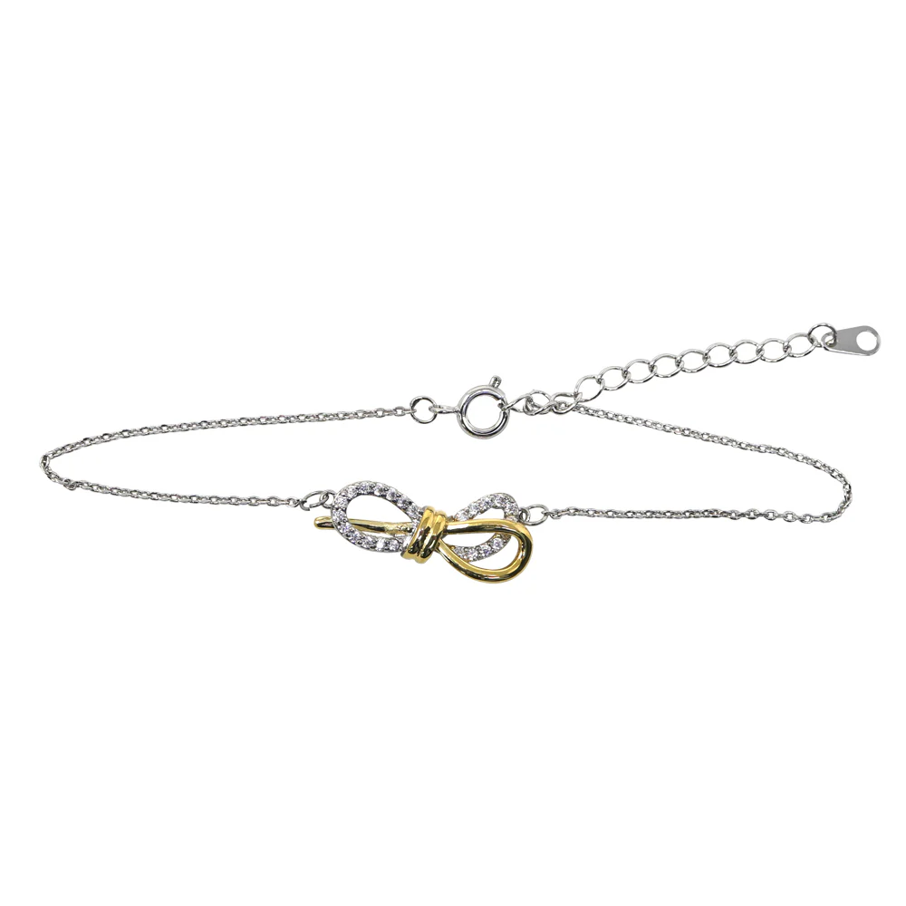 Pulsera con Dije Doble Trenzado con Piedras – Diseño Elegante y Artesanal - Image 3