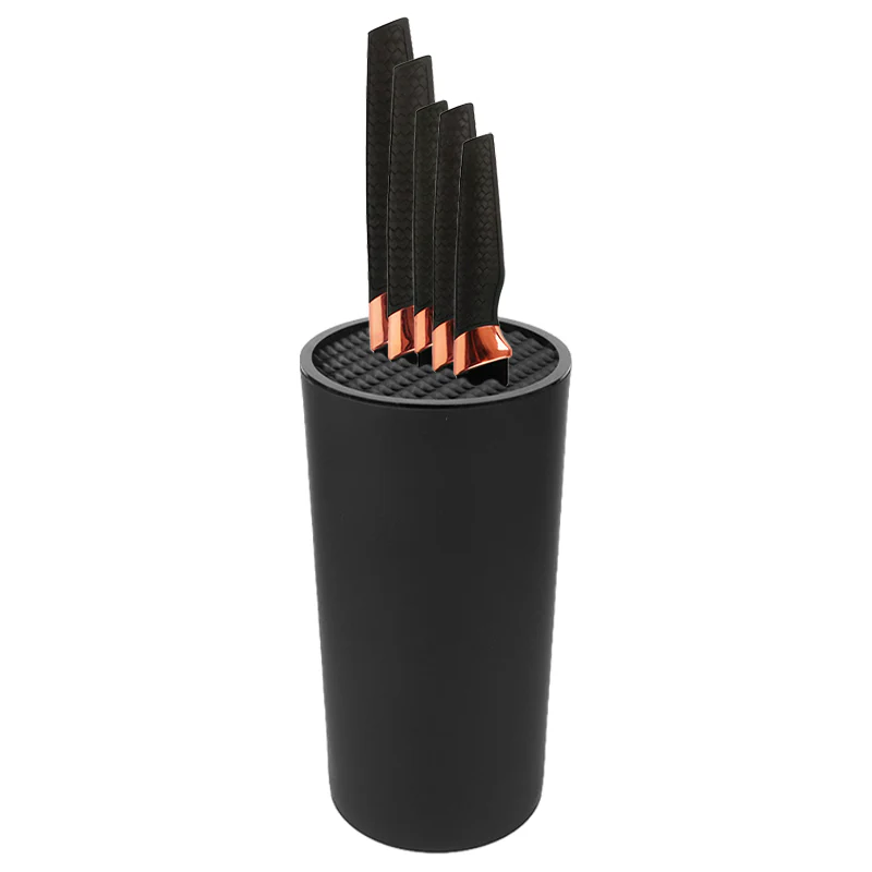 Set Completo de Cuchillos con Base Organizadora - Negro - Image 3