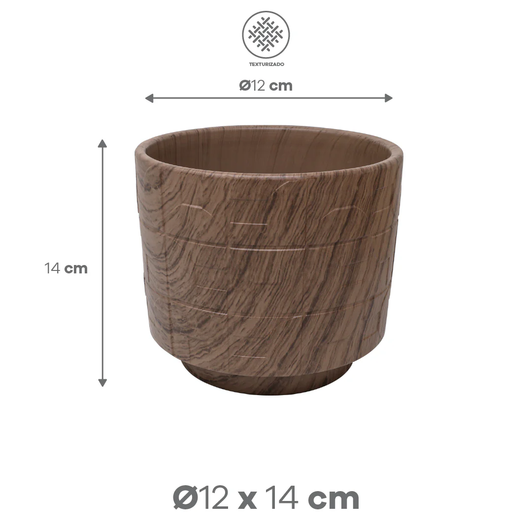 Set de 3 Macetas - Arcilla Marrón Oscuro - Image 6