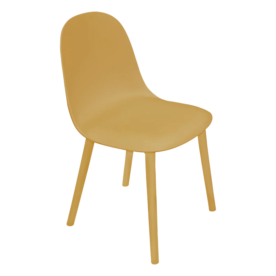 Set de 4 Sillas Ergonómicas – Color Mostaza - Image 6