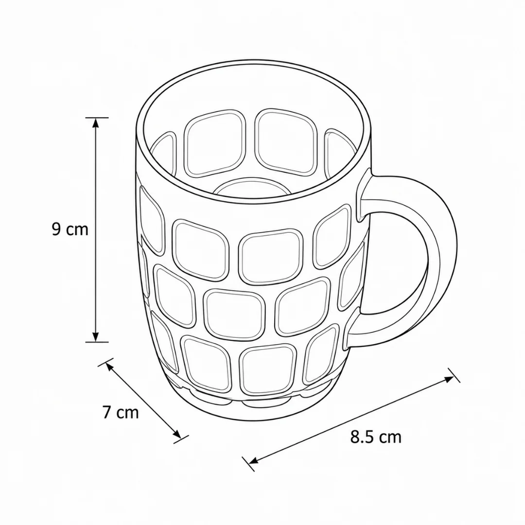 Set De 4 Tarros De Vidrio Transparente Con Asa 500 ml - Image 6