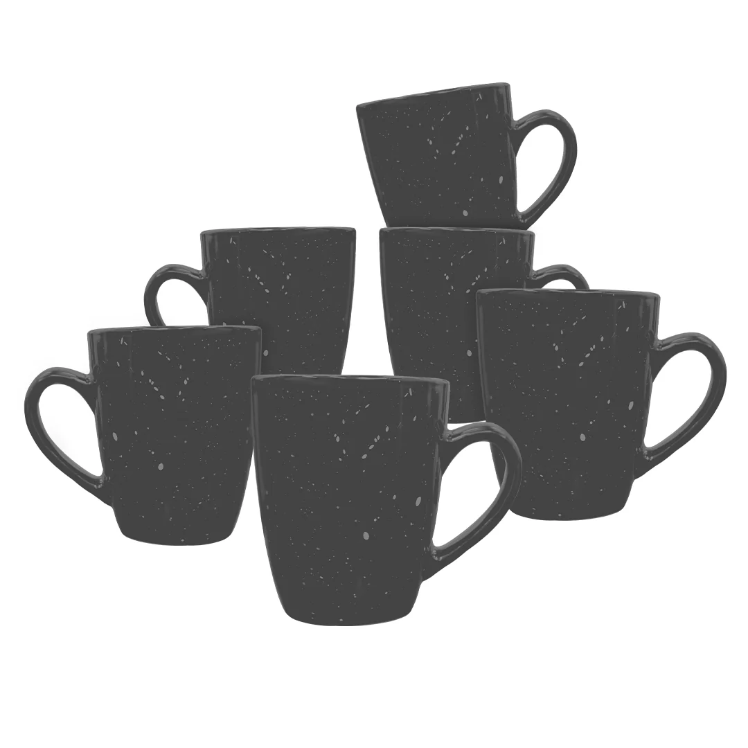 Set de 6 Tazas de Cerámica Gris - 400 ml - Image 2