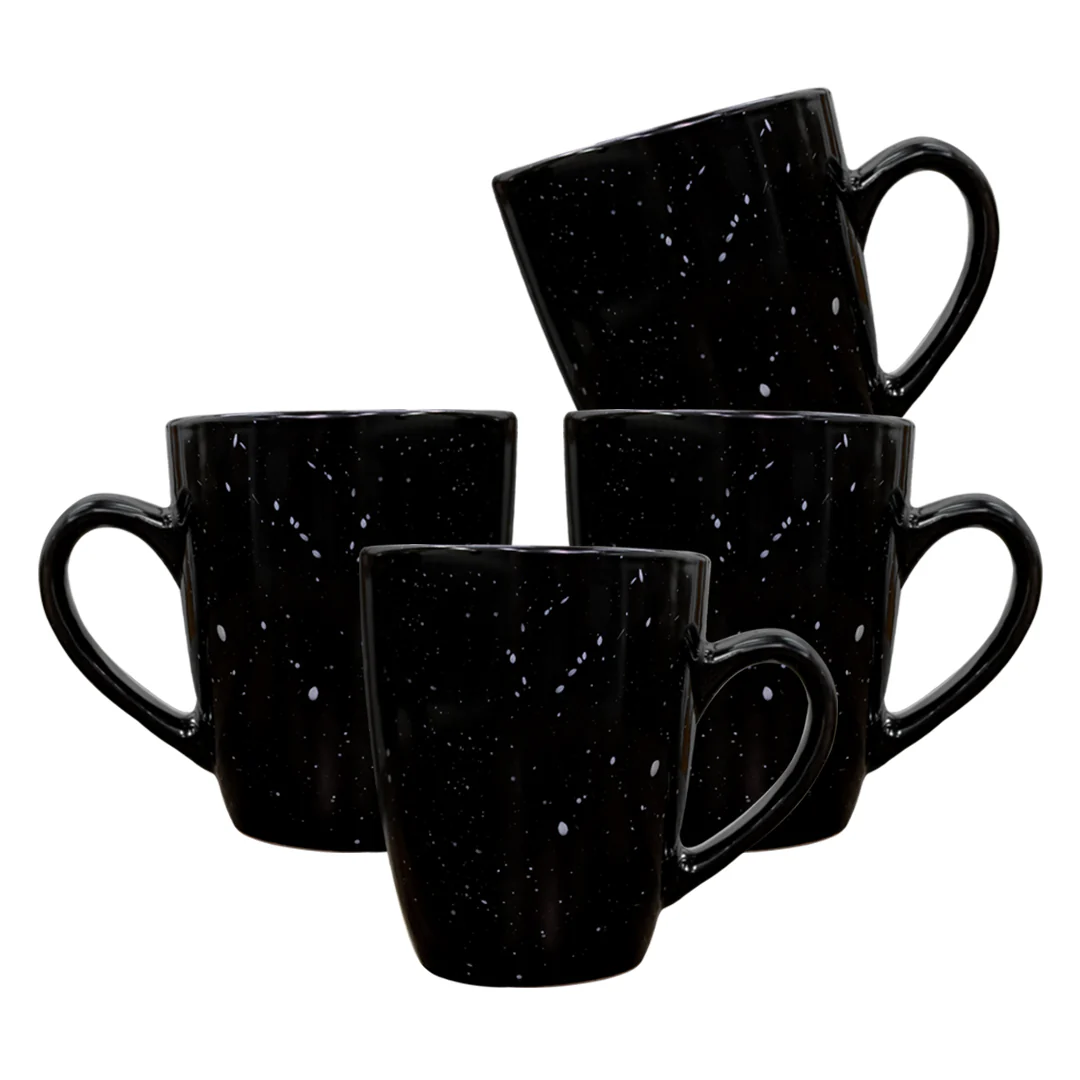 Set de 4 Tazas de Cerámica Negra - 400 ml - Image 2