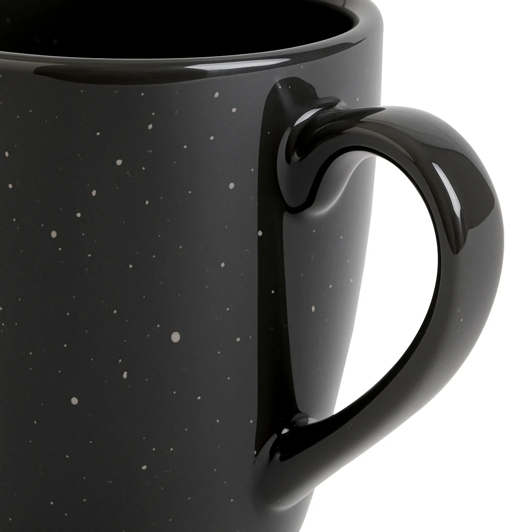 Set de 4 Tazas de Cerámica Negra - 400 ml - Image 4