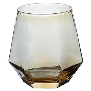 Set de 6 Vasos Hexagonales de Cristal Ámbar - 310 ml - Image 2