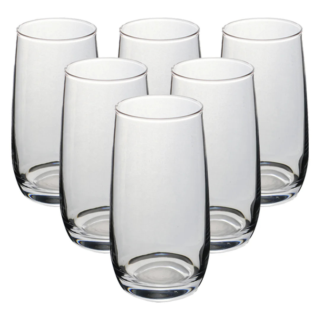 Set de 6 Vasos Transparentes - 520 ml