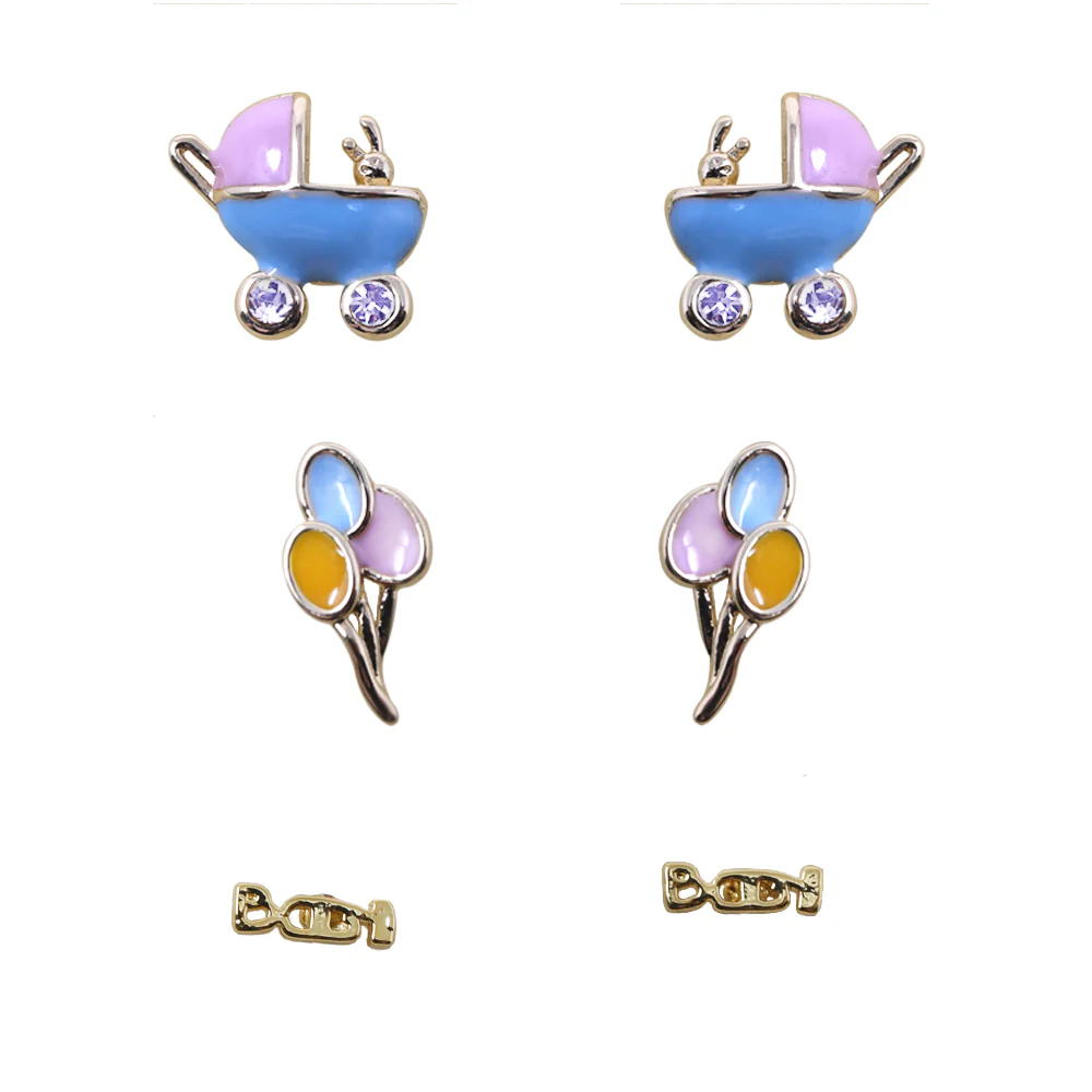 Set de Aretes – 3 Pares con Diferentes Diseños Modelo: LX-9634E | ¡3 estilos en un solo set para combinar con tu mood del día!