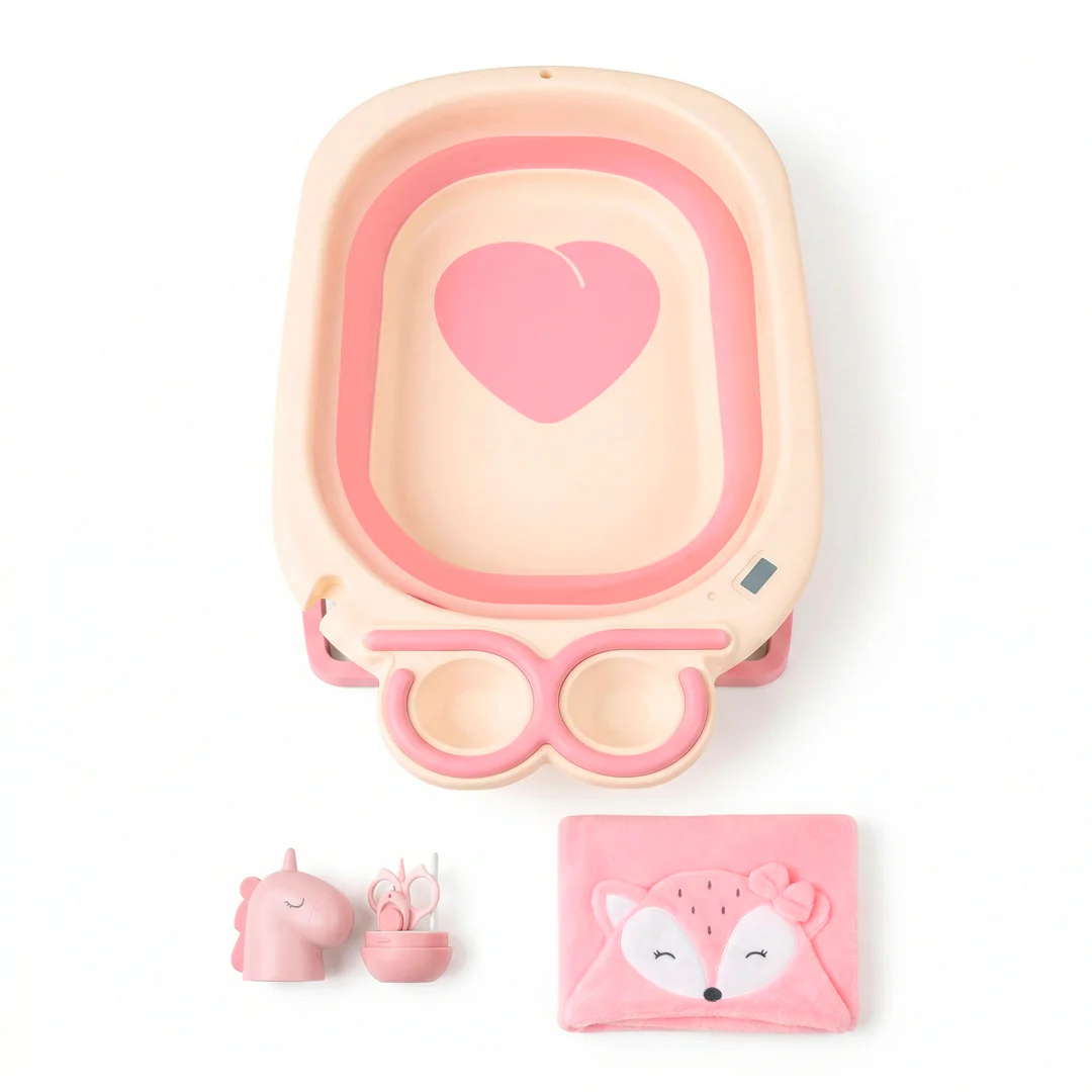Set de Baño para Bebé con Bañera, Manta y Manicura - Image 3