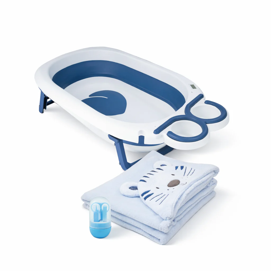 Set de Baño para Bebé con Bañera, Manta y Manicura - Image 5