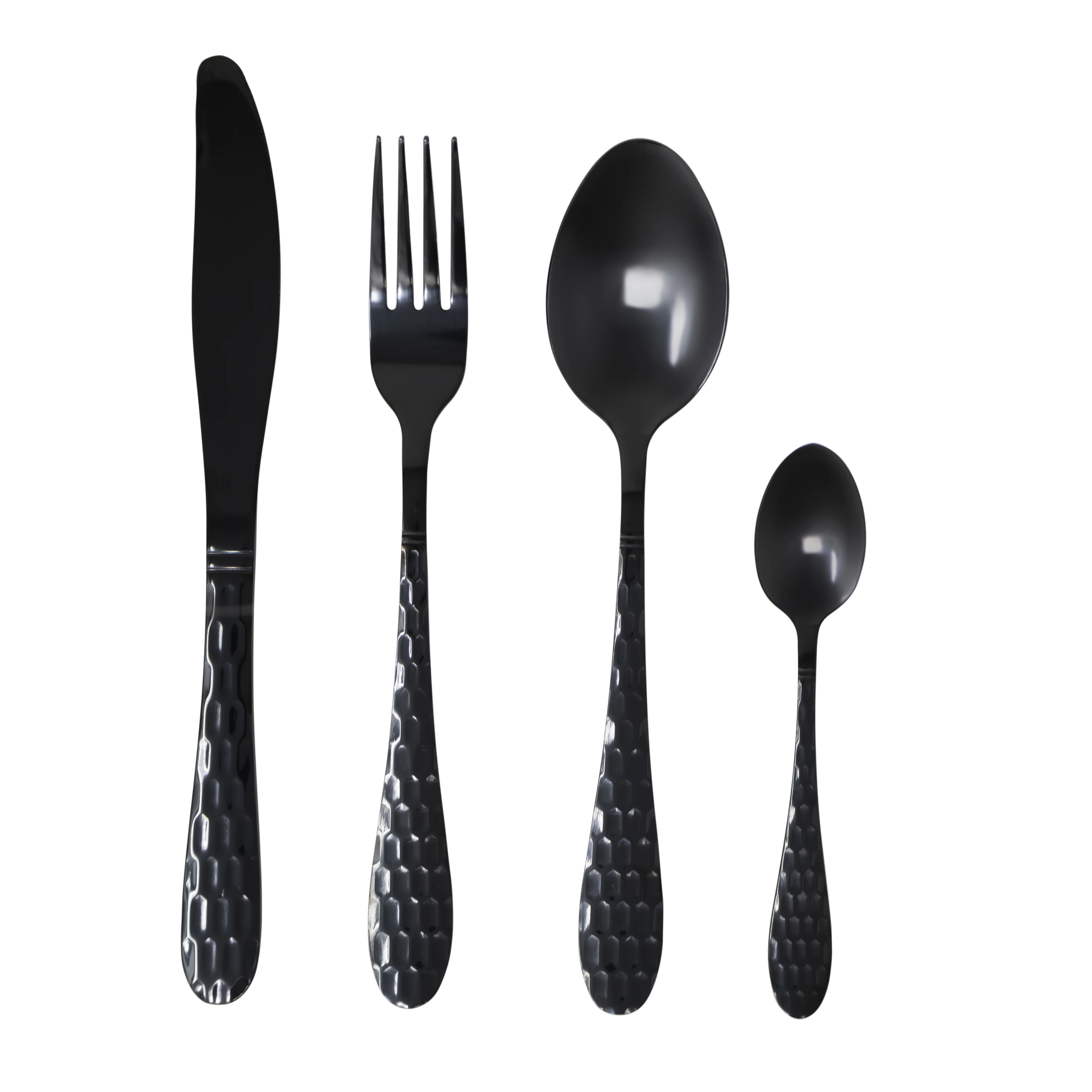 Set de Cubiertos Color Negro para 4 personas - 16 piezas - Image 3