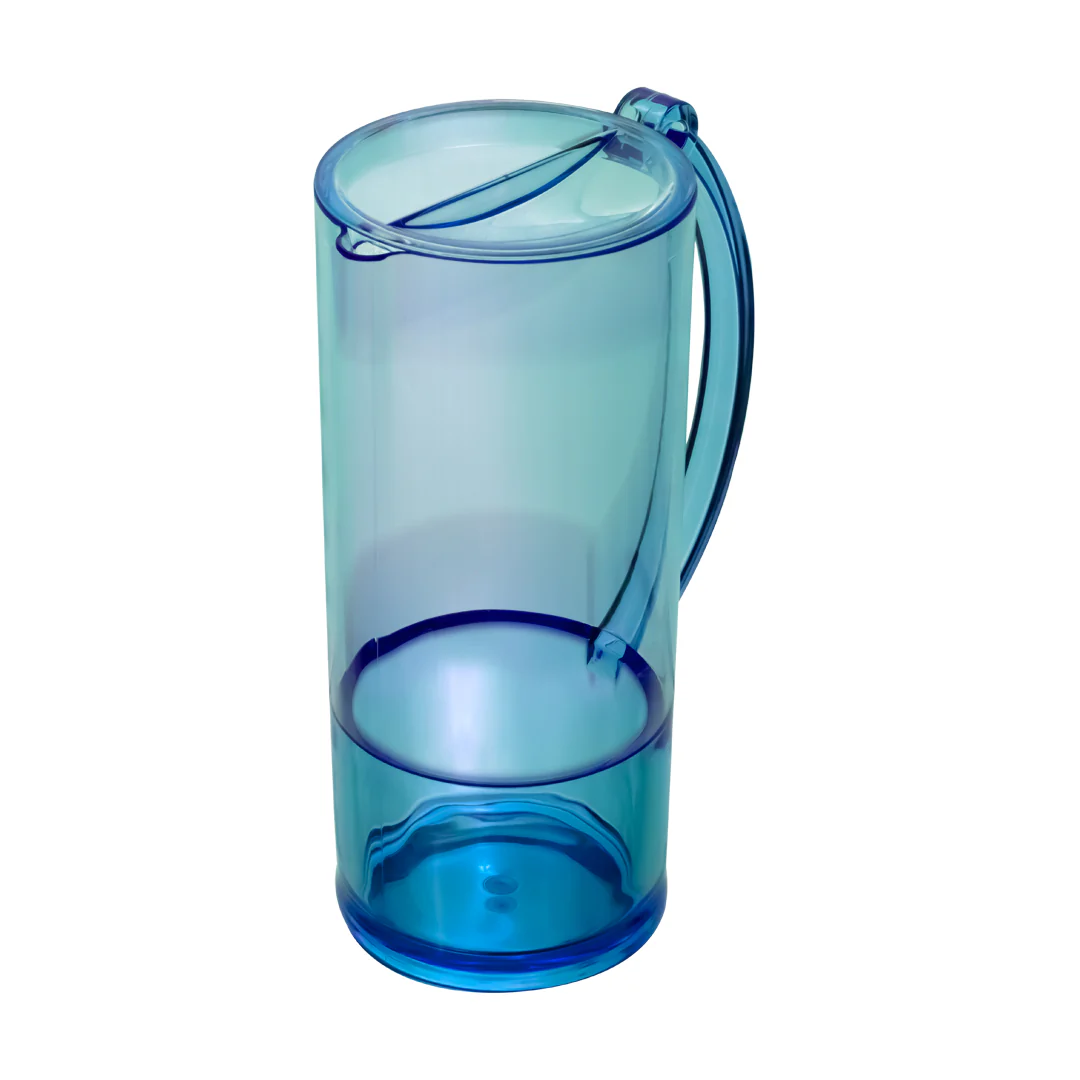 Set de Jarra Transparente Azul con 4 Vasos – Plástico Resistente - Image 4