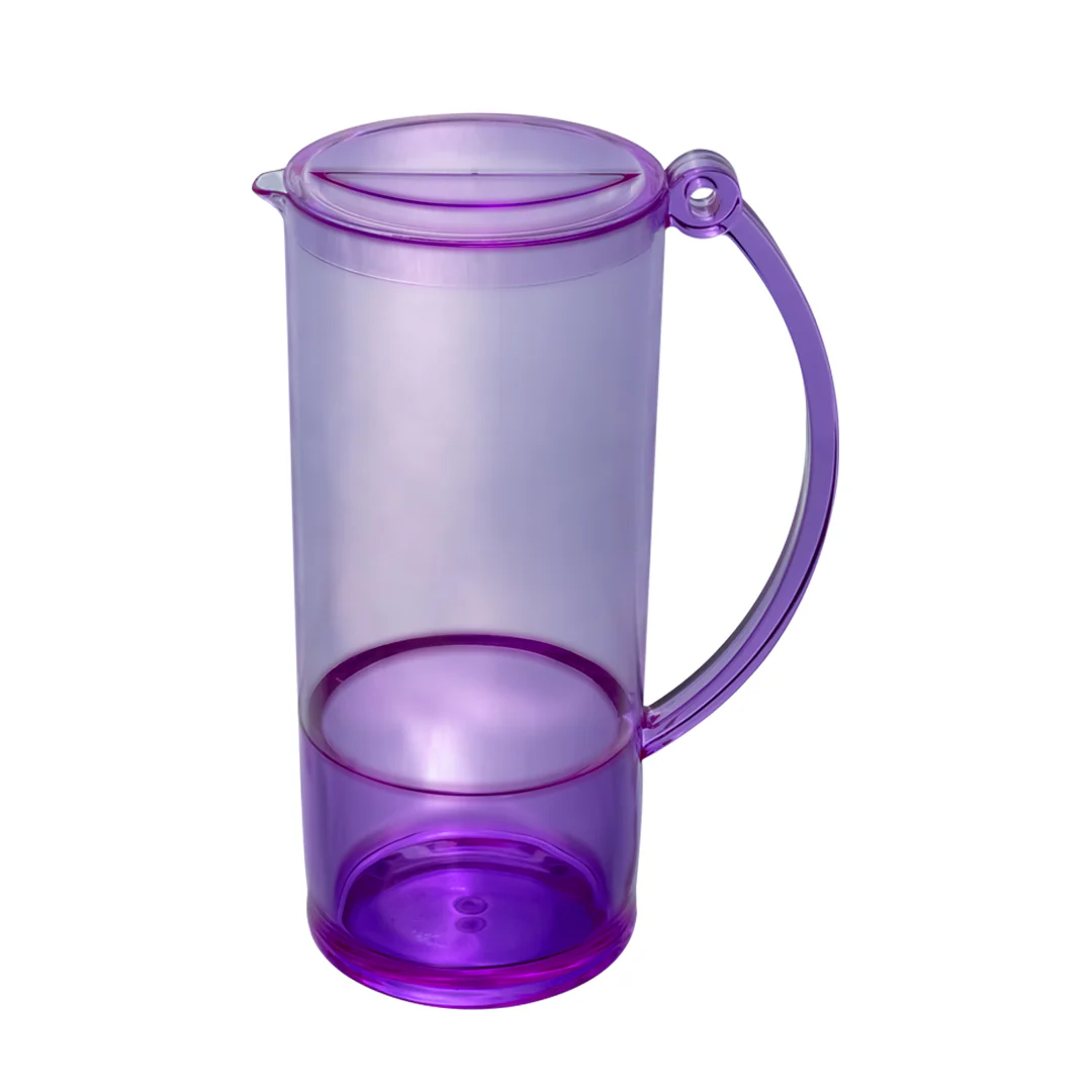 Set de Jarra Transparente Morada con 4 Vasos – Plástico Resistente - Image 3