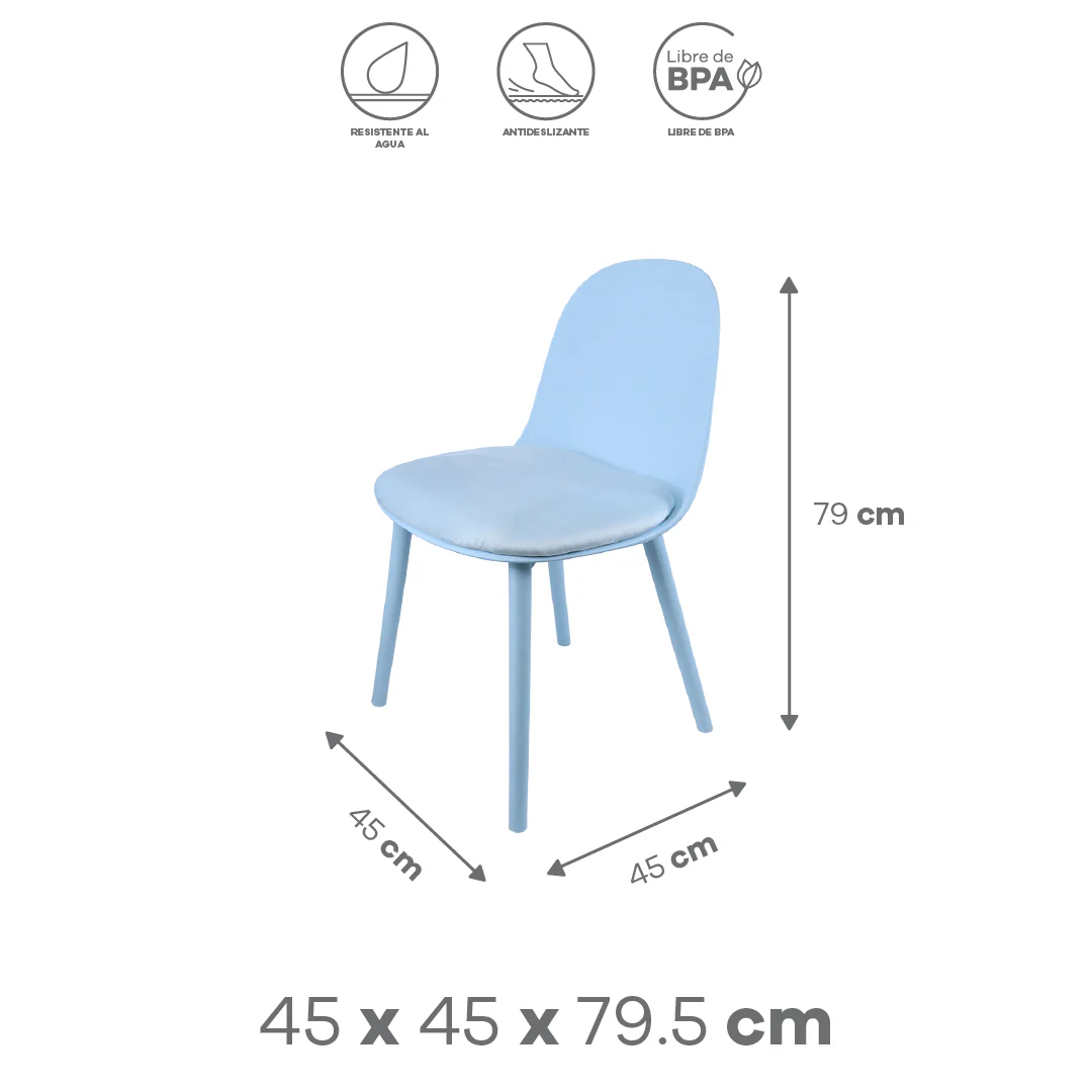 Silla Ergonómica – Color Azul - Image 4