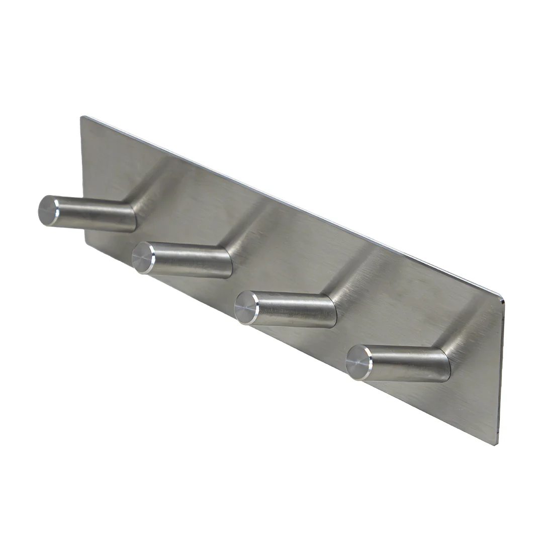 Soporte de Pared con 4 Ganchos de Acero Inoxidable - Image 2