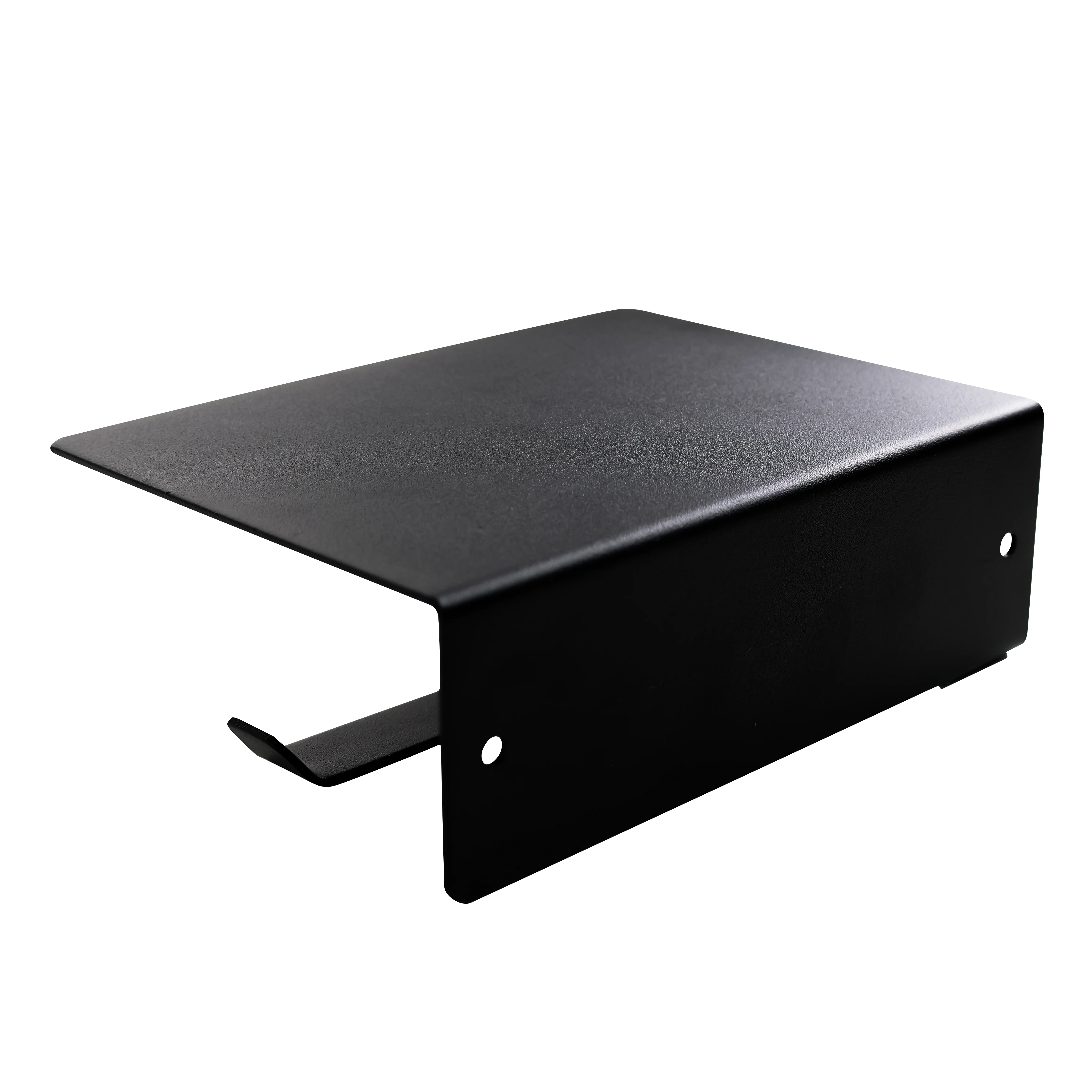 Soporte para Papel Higiénico con Repisa Negro Mate - Image 2