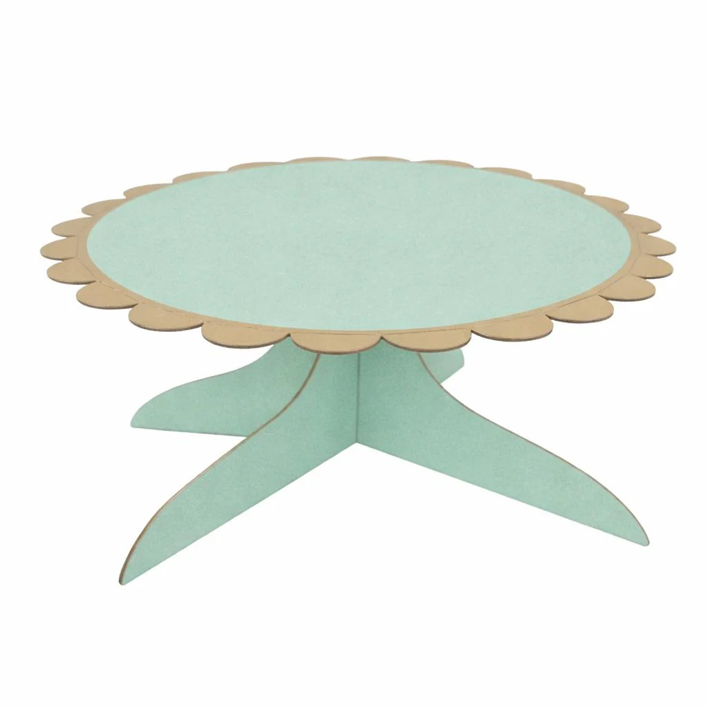 Stand para Cupcakes o Pastel color Verde/ Dorado - 1 Nivel - Image 2