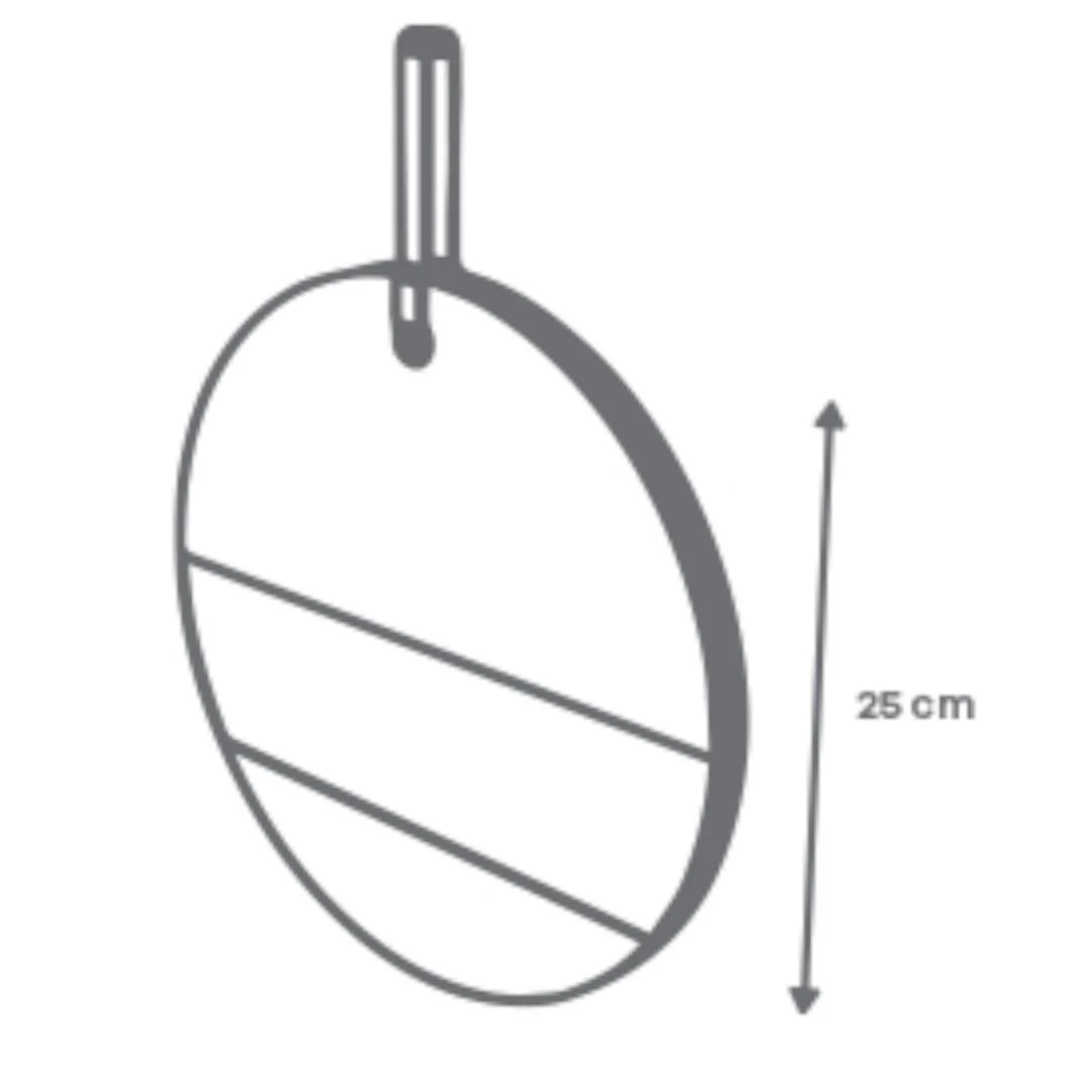 Tabla de Picar Redonda de Mármol y Madera "Ideen" - 25 cm - Image 2
