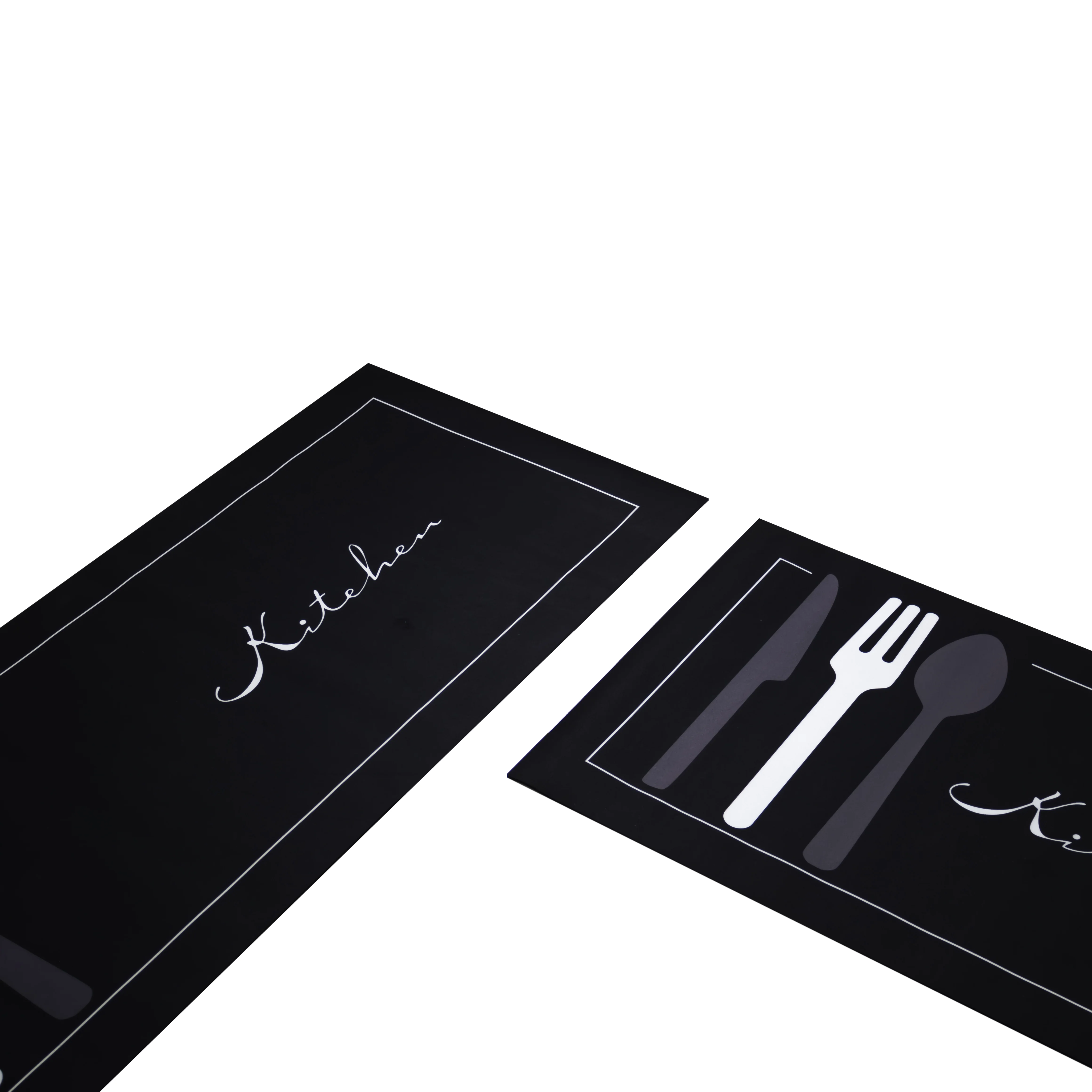 Dúo de Tapetes de Cocina Absorbentes Antideslizante - Negro - Image 3