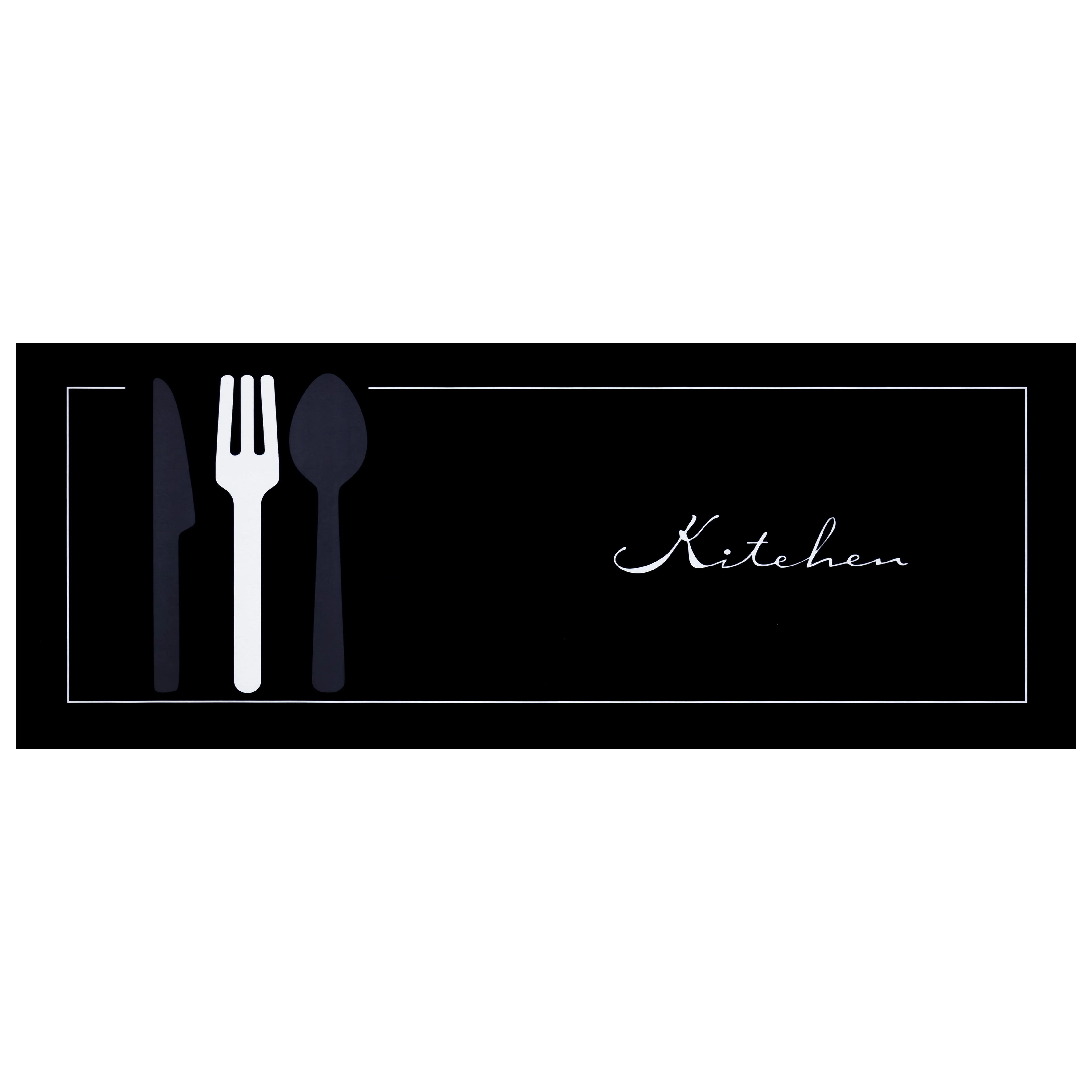 Dúo de Tapetes de Cocina Absorbentes Antideslizante - Negro - Image 4