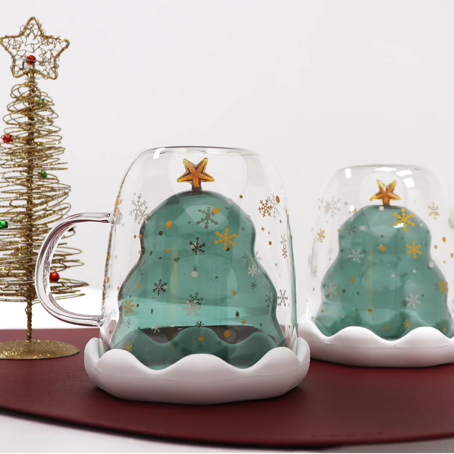 Taza de Cristal Pino de Navidad - 300 ml - Image 2