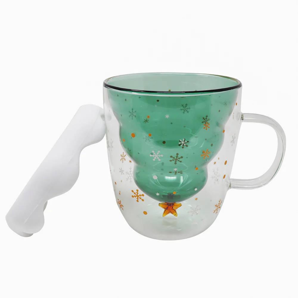 Taza de Cristal Pino de Navidad - 300 ml - Image 3